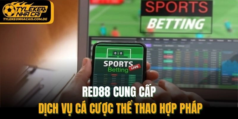 Red88 cung cấp dịch vụ cá cược thể thao hợp pháp